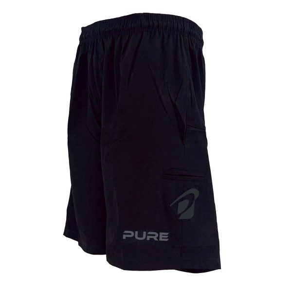 Pure Men's Shorts - Black w/ Reflective Logo (4XL Closeout)