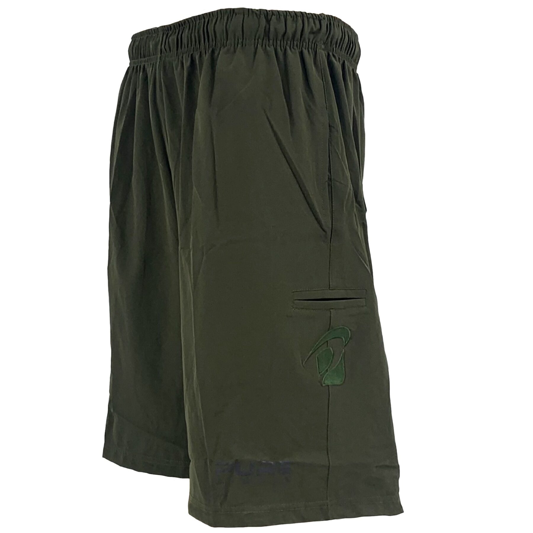 olive green fleece shorts