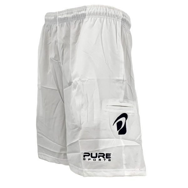 Pure Men's Shorts - White w/ Reflective Logo (Closeout)