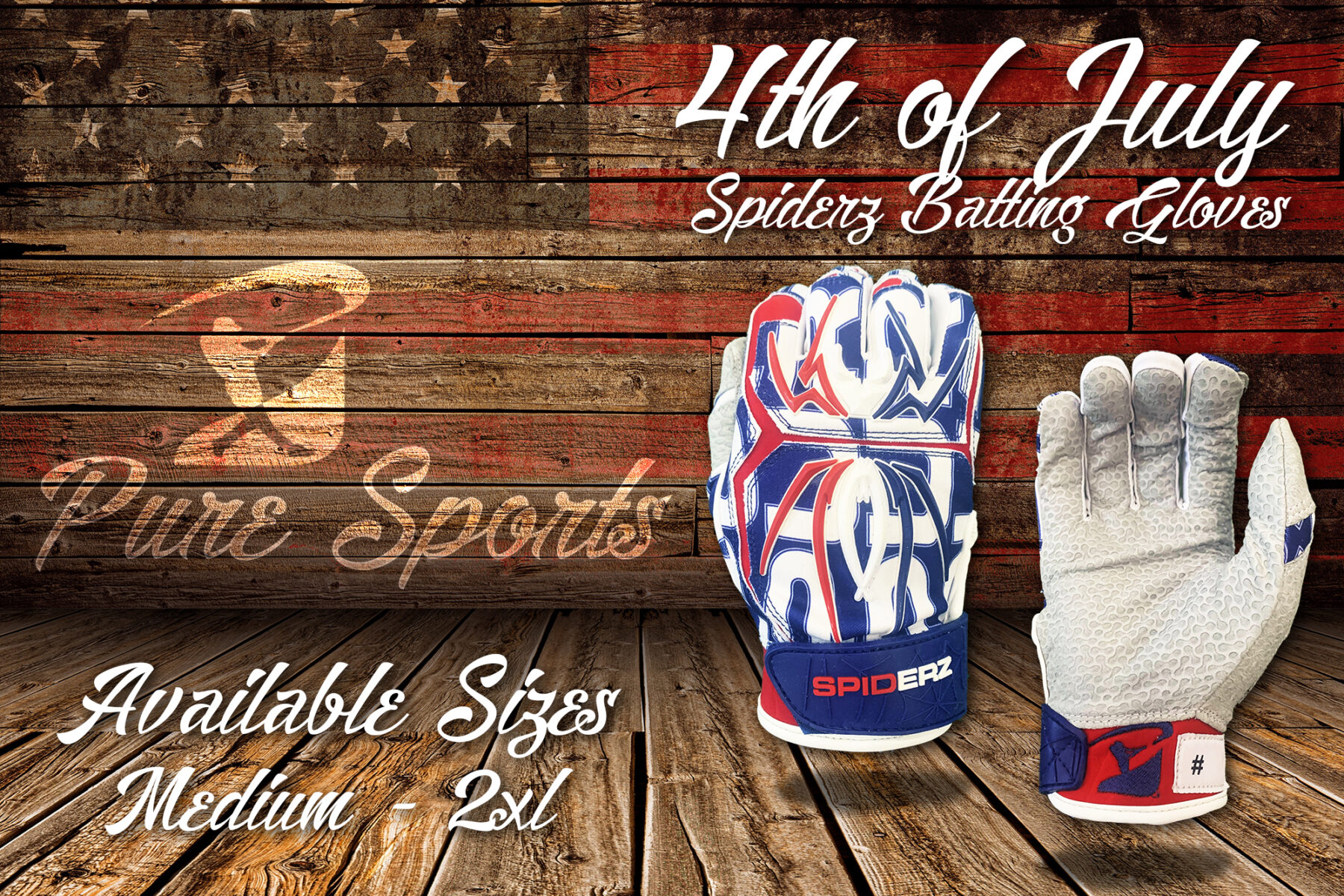 Spiderz Endite Baseball/Softball Batting Gloves