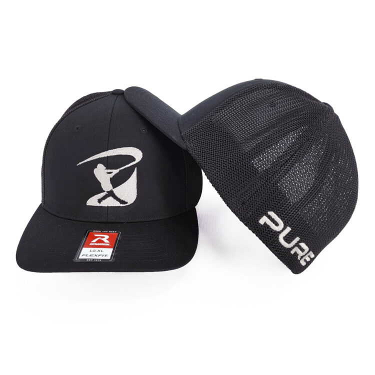 PURE Black and Silver Richardson 110 Hat