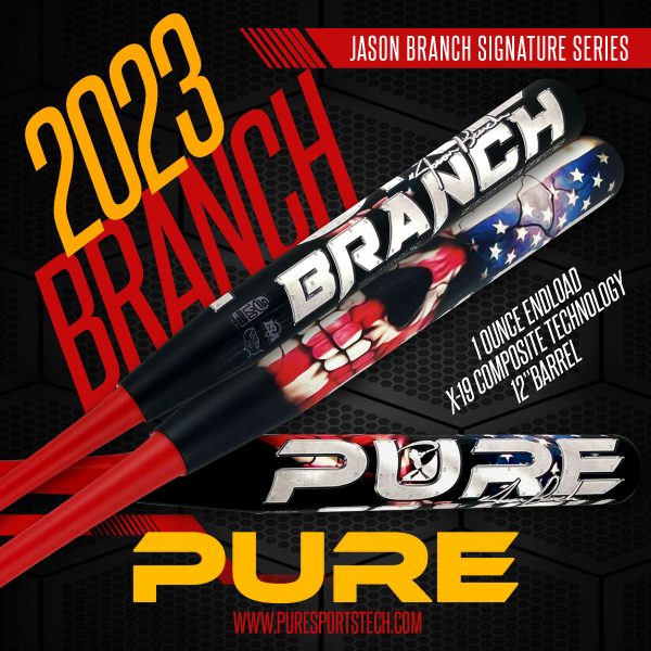SOLD OUT: 2023 2 Piece 12" Signature BRANCH USSSA Max Endload Bat - Image 2