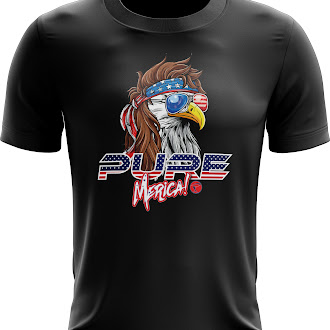 Pure Merica Eagle Performance T-Shirt